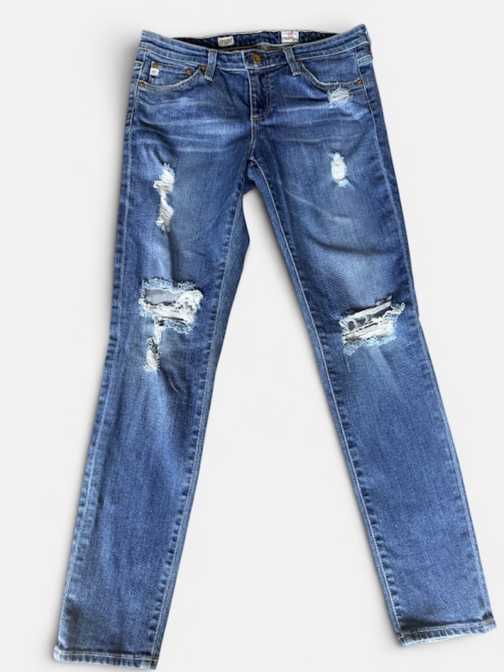 👖AG Adriano Goldschmied Distressed Skinny Jeans
